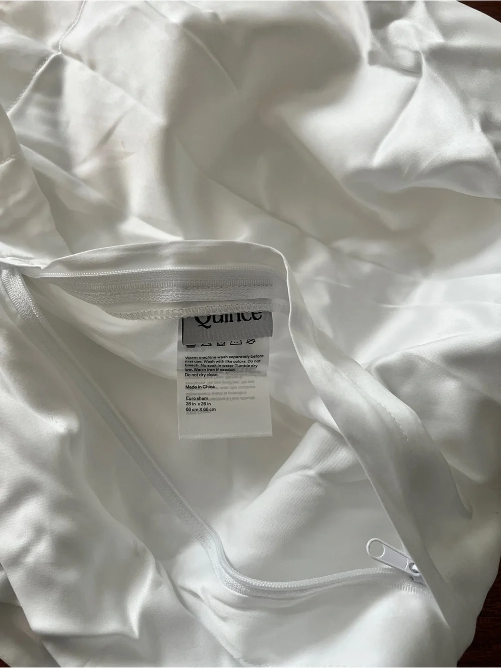 Quince Signature Giza Cotton Sateen Euro Sham in White 🤍